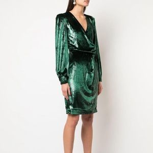 PatBO liquid velvet dress